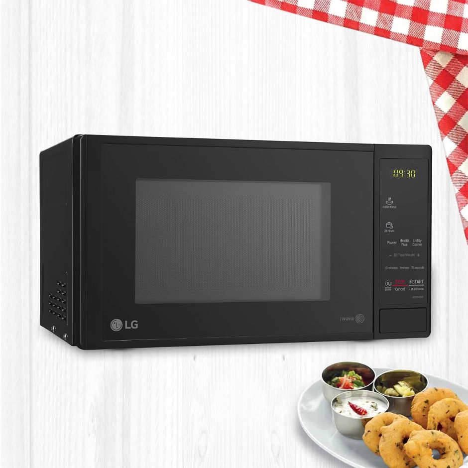 LG 20 L Solo Microwave Oven (MS2043DB, Black, with i-wave technology)