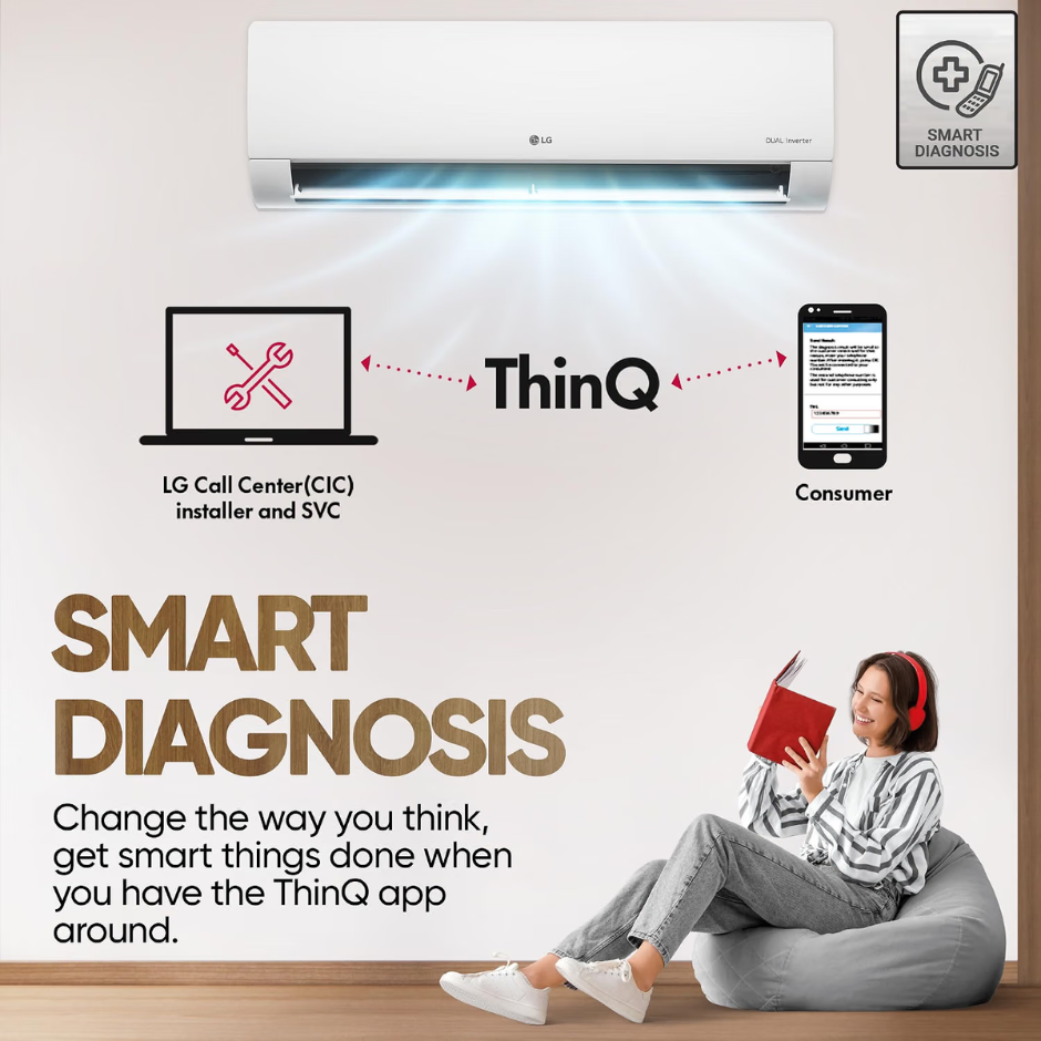 LG USNQ24SNXE 2T SPLIT AC 3STAR (INDOOR)
