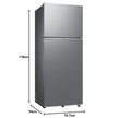SAMSUNG REF : RT45HG6A22SLHL 2S L EZ CLEAN