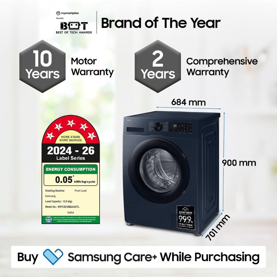 Samsung 12 kg, 5 Star, Super Speed