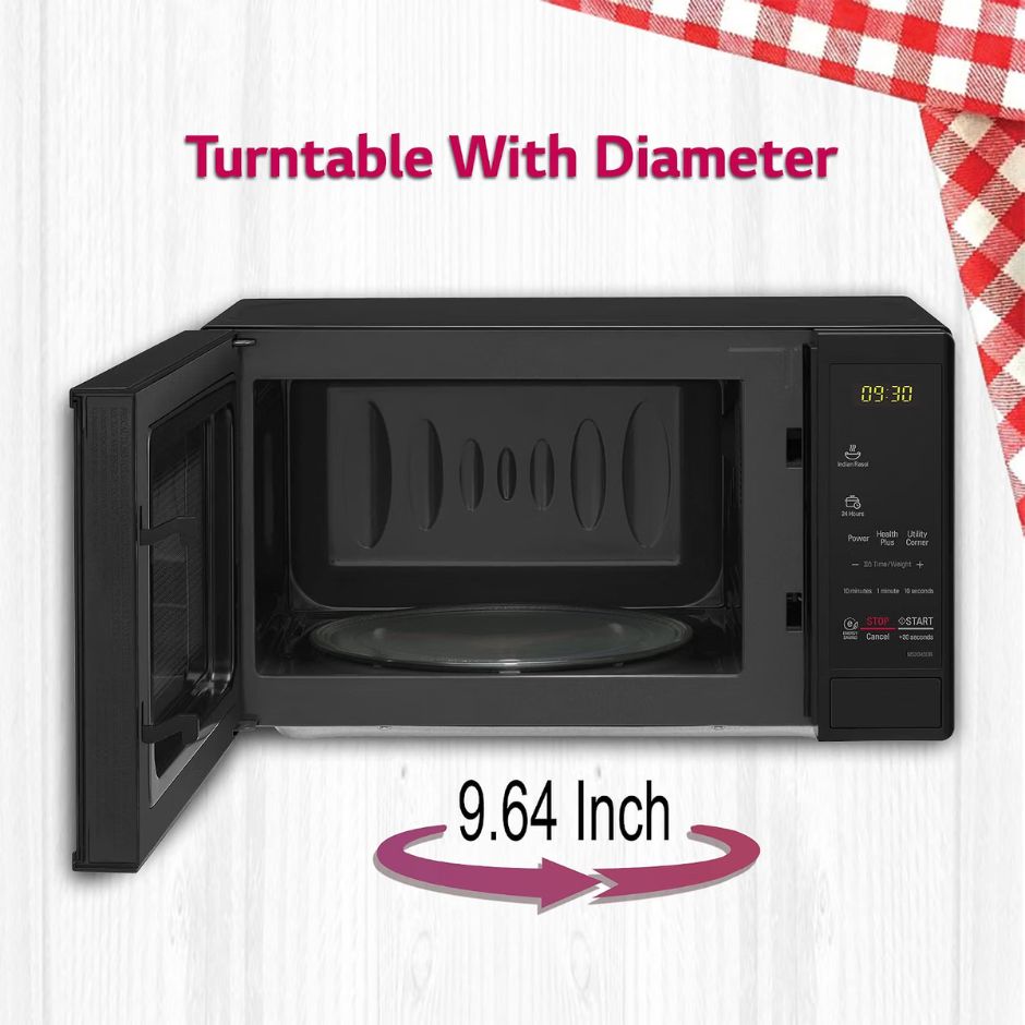 LG 20 L Solo Microwave Oven (MS2043DB, Black, with i-wave technology)