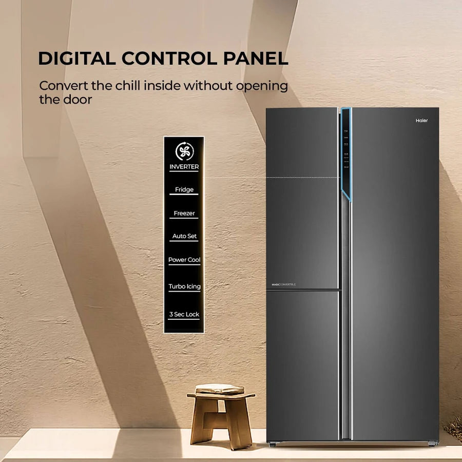 Haier 598 L 3 Door Side by Side Refrigerator
