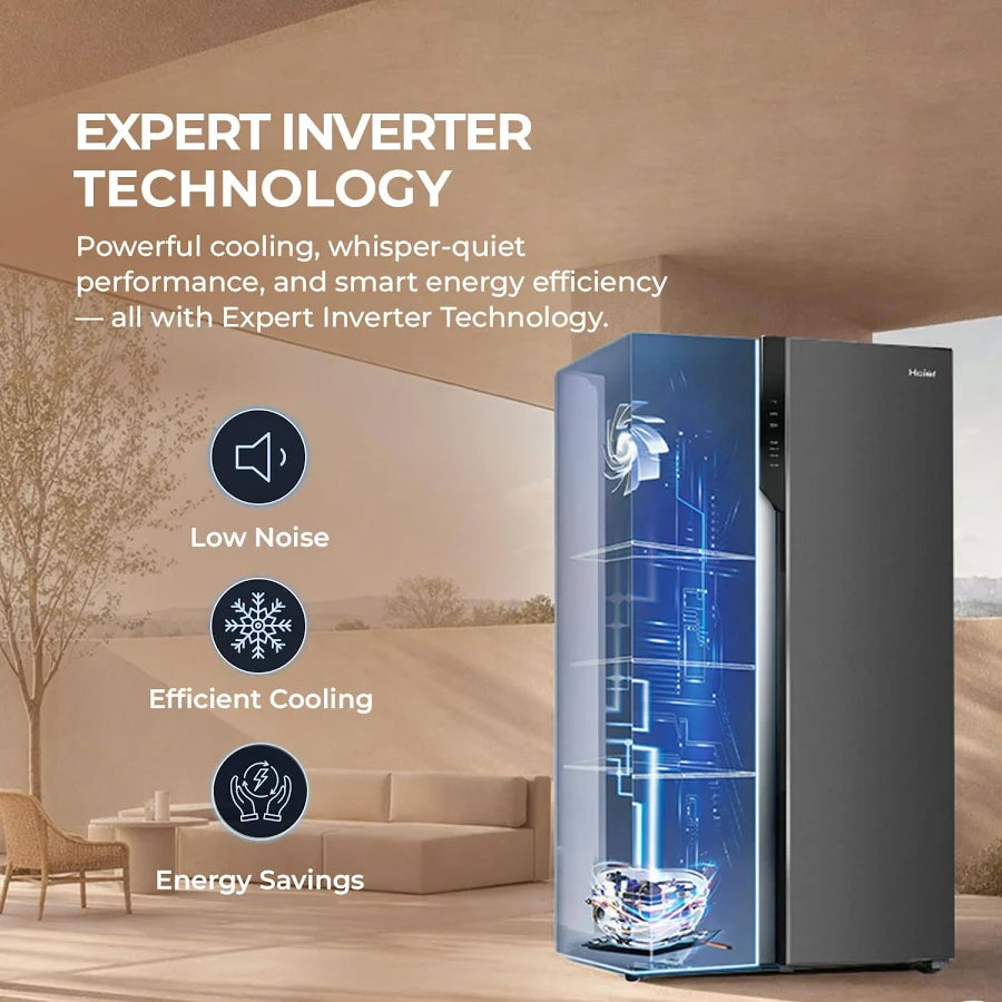 Haier 598 L 3 Door Side by Side Refrigerator