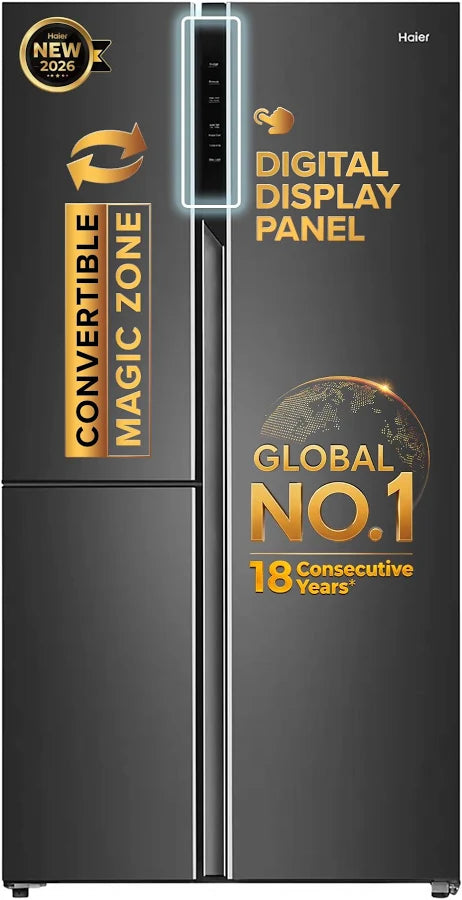 Haier 598 L 3 Door Side by Side Refrigerator